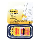 3M Post-It Sticky Note 680-9 Flag Sign Here Office Stationery