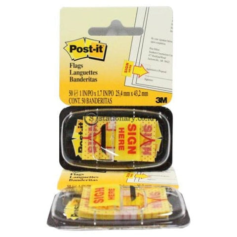 3M Post-It Sticky Note 680-9 Flag Sign Here Office Stationery