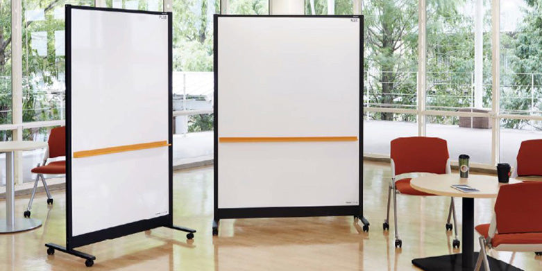 PLUS Double Sided Partition Whiteboard