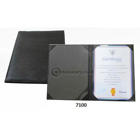 Bambi Certificate Holder A4 Black #7100 Office Stationery