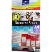Bambi Document Sealer Transparant Pocket 0.10Mm (10Pcs) A4 #5036 Office Stationery