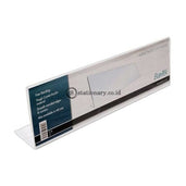 Bantex Slanted Name Plate Holder Transparant #8856 Office Stationery