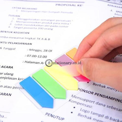 Deli Post It Memo Film Index Arrow Tabs 43X12Mm (5X20Sheet) Ea10602 Office Stationery