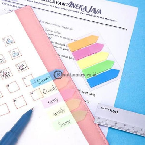 Deli Post It Memo Film Index Arrow Tabs 43X12Mm (5X20Sheet) Ea10602 Office Stationery