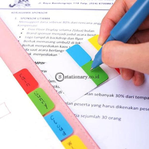 Deli Post It Memo Film Index Page Tabs 38X25Mm (10X4Sheet) Ea10702 Office Stationery