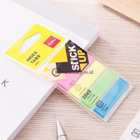 Deli Post It Memo Film Index Page Tabs 44X12Mm (5X20Sheet) Ea10402 Office Stationery