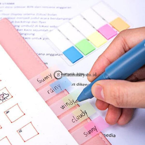 Deli Post It Memo Film Index Page Tabs 44X12Mm (5X20Sheet) Ea10502 Office Stationery