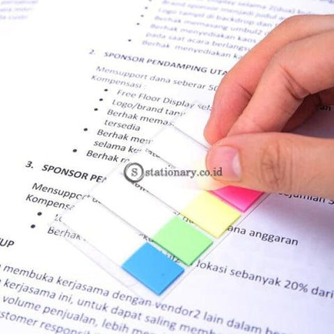 Deli Post It Memo Film Index Page Tabs 44X12Mm (5X20Sheet) Ea10502 Office Stationery