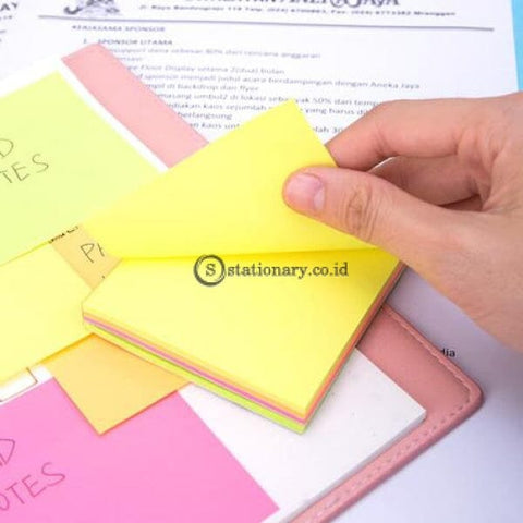 Deli Post It Memo Flip Sticky Notes 76X76Mm (4X25Sheets) Ea02002 Office Stationery