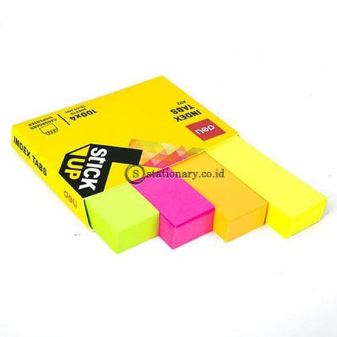 Deli Post It Memo Index Kertas Page Tabs 76X19Mm (4 Colourx100Sheet) Ea11202 Office Stationery
