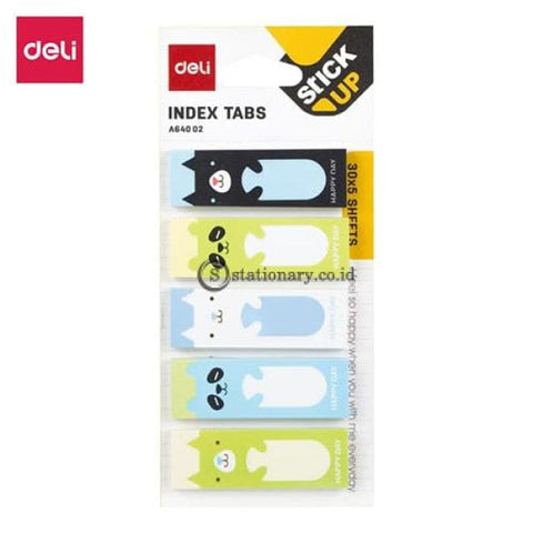 Deli Post It Memo Index Kertas Tabs 45X15Mm Ea64002 Office Stationery