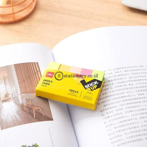 Deli Post It Memo Paper Index Tabs 50X12Mm (5X100Sheets) Ea11402 Office Stationery