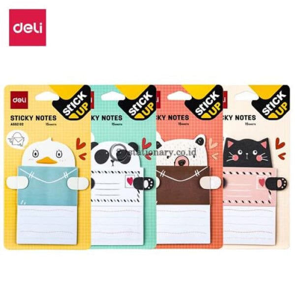 Deli Post It Memo Shape Sticky Notes 76X101Mm (15Sheets) Ea55202 Office Stationery