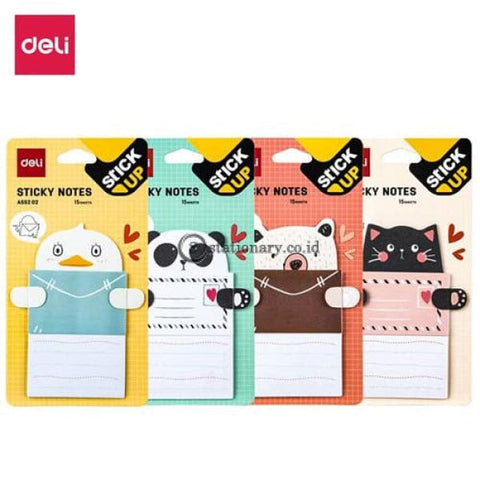 Deli Post It Memo Shape Sticky Notes 76X101Mm (15Sheets) Ea55202 Office Stationery