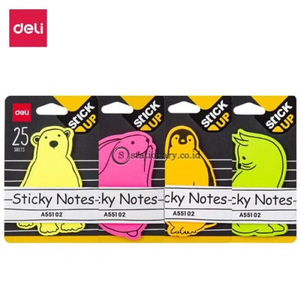 Deli Post It Memo Shape Sticky Notes 76X76Mm (25Sheets) Ea55102 Office Stationery