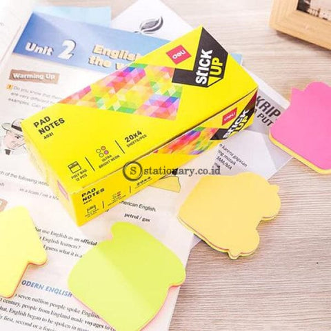 Deli Post It Memo Shape Sticky Notes 76X76Mm (4X20Sheets) Ea03102 Office Stationery