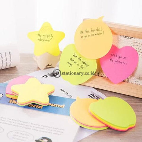 Deli Post It Memo Shape Sticky Notes 76X76Mm (4X20Sheets) Ea03202 Office Stationery