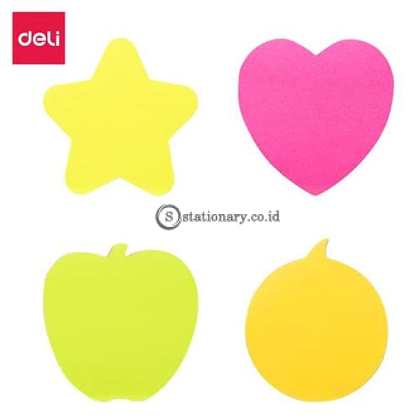 Deli Post It Memo Shape Sticky Notes 76X76Mm (4X20Sheets) Ea03202 Office Stationery
