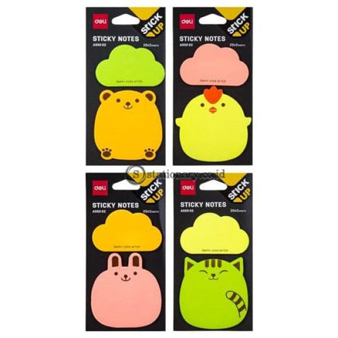 Deli Post It Memo Shape Sticky Notes Animal 76X76Mm (100Sheets) Ea55002 Office Stationery