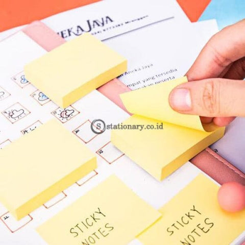Deli Post It Memo Sticky Notes 38X51Mm (3X100Sheets) Ea00153 Office Stationery