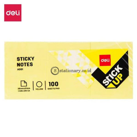Deli Post It Memo Sticky Notes 38X51Mm (3X100Sheets) Ea00153 Office Stationery