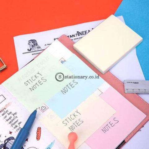 Deli Post It Memo Sticky Notes 76X101Mm 4 Colors (4X25Sheets) Ea01902 Office Stationery