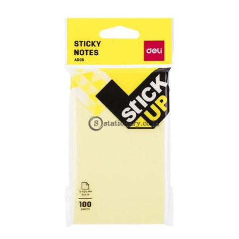 Deli Post It Memo Sticky Notes 76X126Mm (100Sheets) Ea00552 Office Stationery