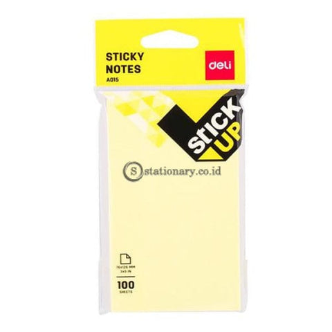 Deli Post It Memo Sticky Notes 76X126Mm (100Sheets) Ea01502 Office Stationery