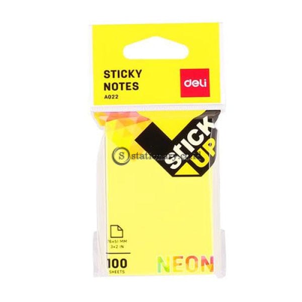 Deli Post It Memo Sticky Notes 76X51Mm (100Sheets) Ea02202 Office Stationery