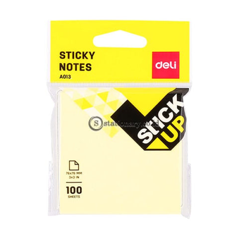Deli Post It Memo Sticky Notes 76X76Mm (100Sheets) Ea01302 Office Stationery