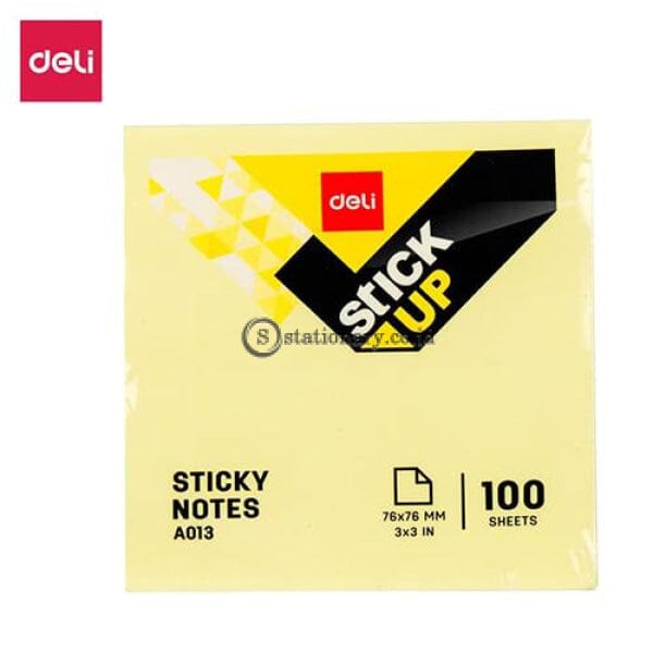 Deli Post It Memo Sticky Notes 76X76Mm (100Sheets) Ea01303 Office Stationery