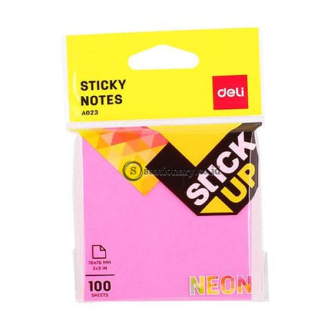 Deli Post It Memo Sticky Notes 76X76Mm (100Sheets) Ea02302 Office Stationery