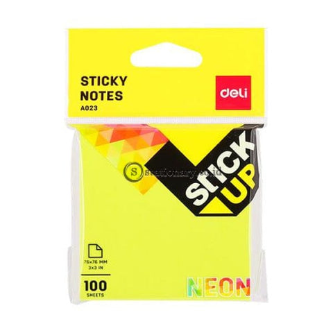 Deli Post It Memo Sticky Notes 76X76Mm (100Sheets) Ea02302 Office Stationery
