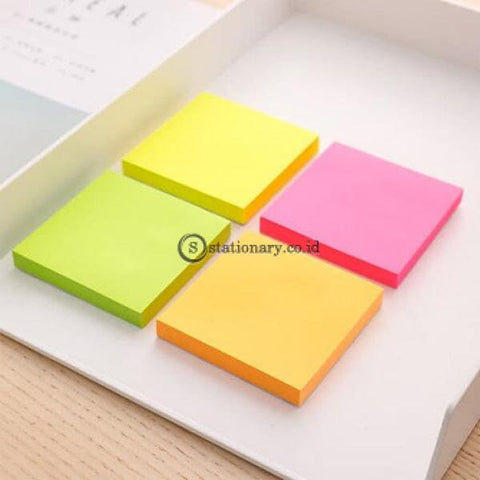 Deli Post It Memo Sticky Notes 76X76Mm 4 Neon Colors (100Sheets) Ea02303 Office Stationery