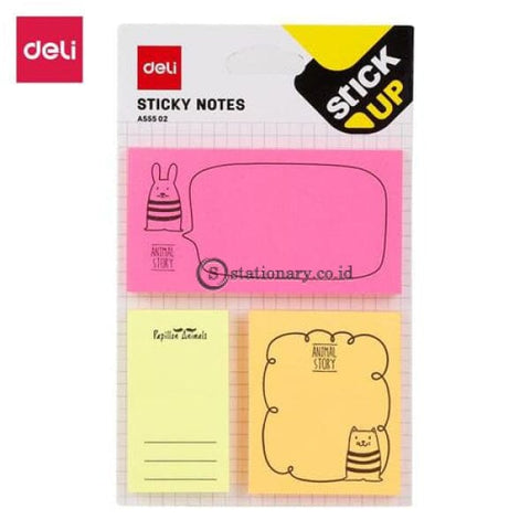 Deli Post It Memo Sticky Notes Karakter (50Sheets) Ea55502 Office Stationery