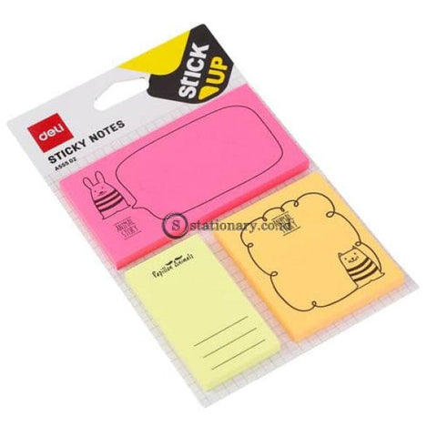 Deli Post It Memo Sticky Notes Karakter (50Sheets) Ea55502 Office Stationery