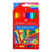 Faber Castell Spidol Connector Pen 10 Warna Office Stationery