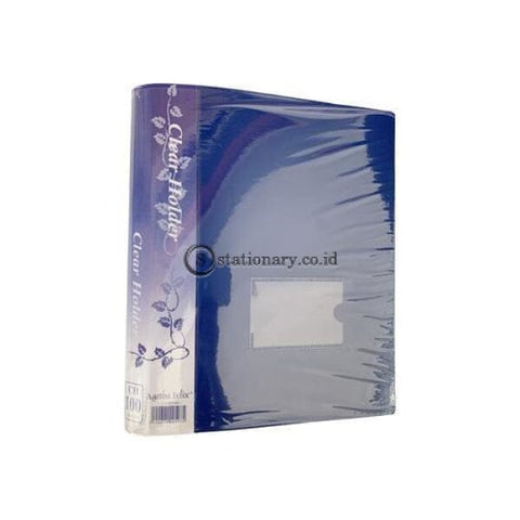Felix Clear Holder Album A4 100 Pocket Biru Office Stationery
