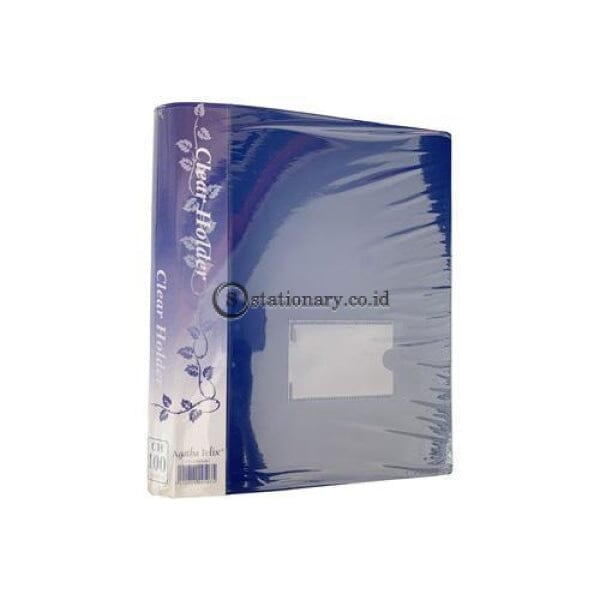 Felix Clear Holder Album A4 100 Pocket Biru Office Stationery