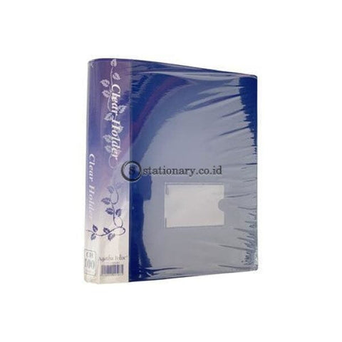 Felix Clear Holder Album A4 100 Pocket Biru Office Stationery
