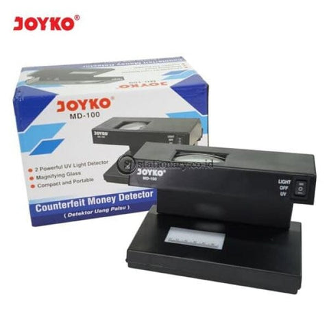 Joyko Alat Pendeteksi Uang Palsu Counterfeit Money Detector Md-100 Office Stationery