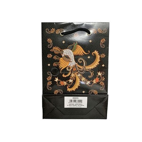 Kiky Tas Tali Kertas Paper Bag A Foil Batik Ceplok Kawung (220X150X60Mm) Office Stationery