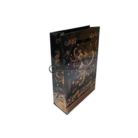 Kiky Tas Tali Kertas Paper Bag A Foil Batik Ceplok Kawung (220X150X60Mm) Office Stationery