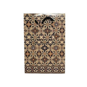 Kiky Tas Tali Kertas Paper Bag A Foil Batik Ceplok Kawung (220X150X60Mm) Office Stationery