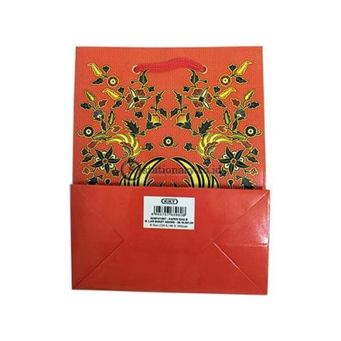 Kiky Tas Tali Kertas Paper Bag B Foil Batik Small (230X180X100Mm) Office Stationery