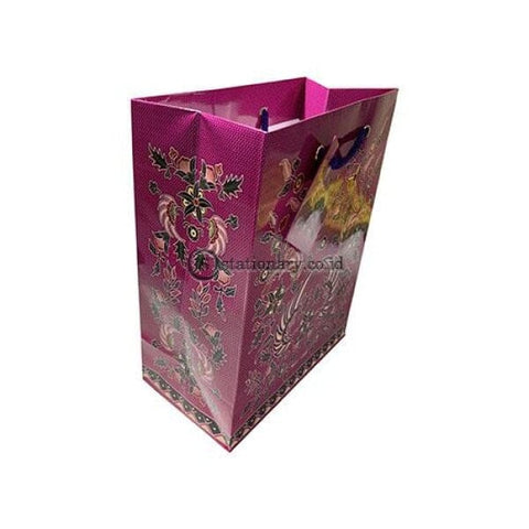 Kiky Tas Tali Kertas Paper Bag B Foil Batik Small (230X180X100Mm) Office Stationery
