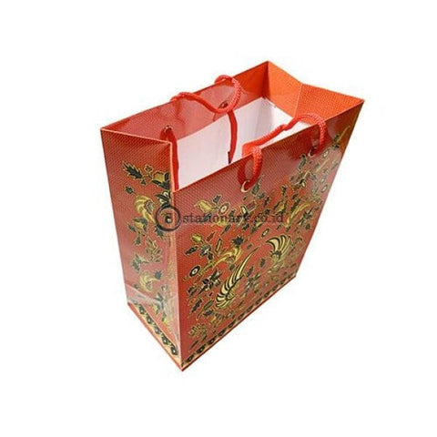 Kiky Tas Tali Kertas Paper Bag B Foil Batik Small (230X180X100Mm) Office Stationery