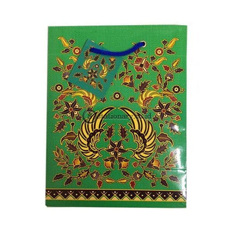 Kiky Tas Tali Kertas Paper Bag B Foil Batik Small (230X180X100Mm) Office Stationery