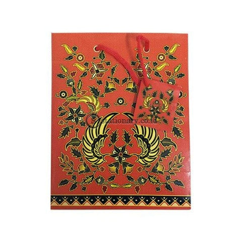 Kiky Tas Tali Kertas Paper Bag B Foil Batik Small (230X180X100Mm) Office Stationery