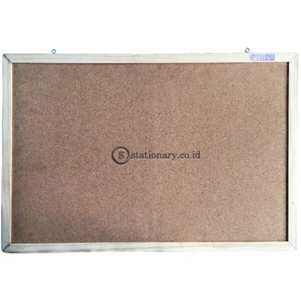 Papan Corkboard List Frame Kayu Uk. 40 X 60Cm Office Equipment Promosi